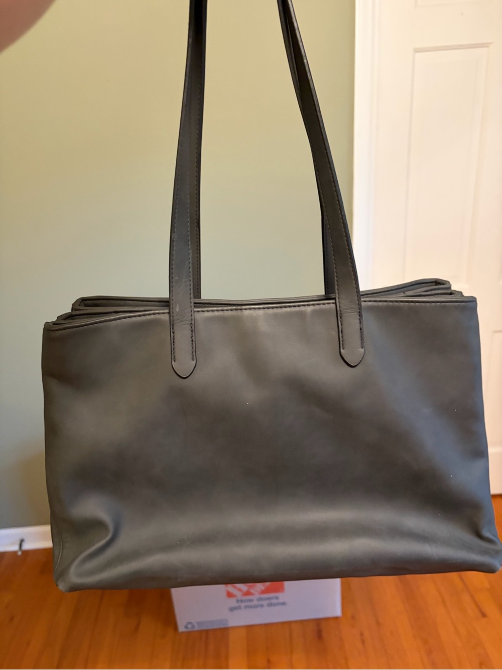Classic Slate Gray Minimal Women's Tote Bag